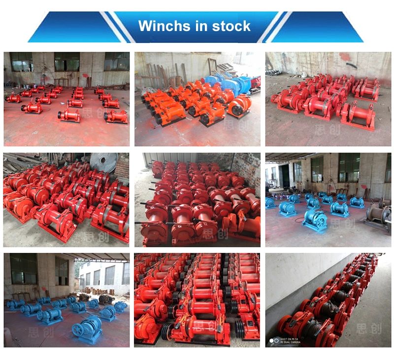 Small Winch 1 Ton 2 Ton Hydraulic Winch for Lift and Drag Goods