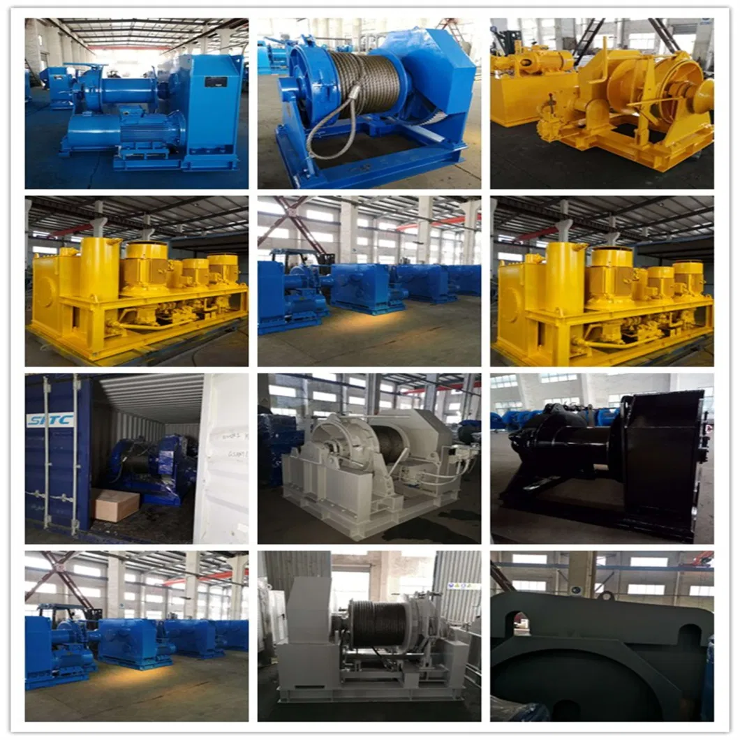 50ton Marine Frequency Converter Electric Hydraulic Winch Pull Boat Winch for Pulling Ship